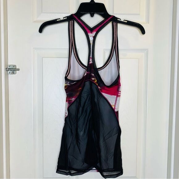 Lululemon Racerback Tank Mesh Back Black and Pink - Picture 8 of 10